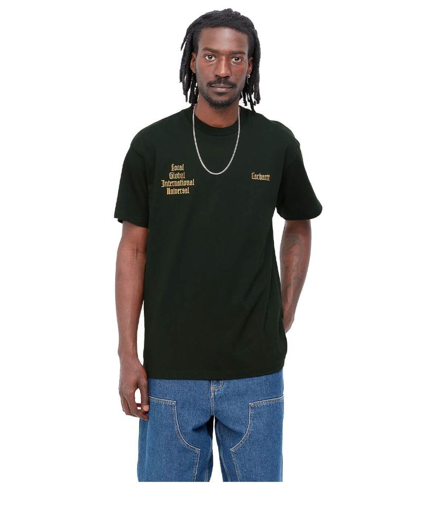 Carhartt Wip Letterman Dark Green T-shirt商品第2张图片规格展示