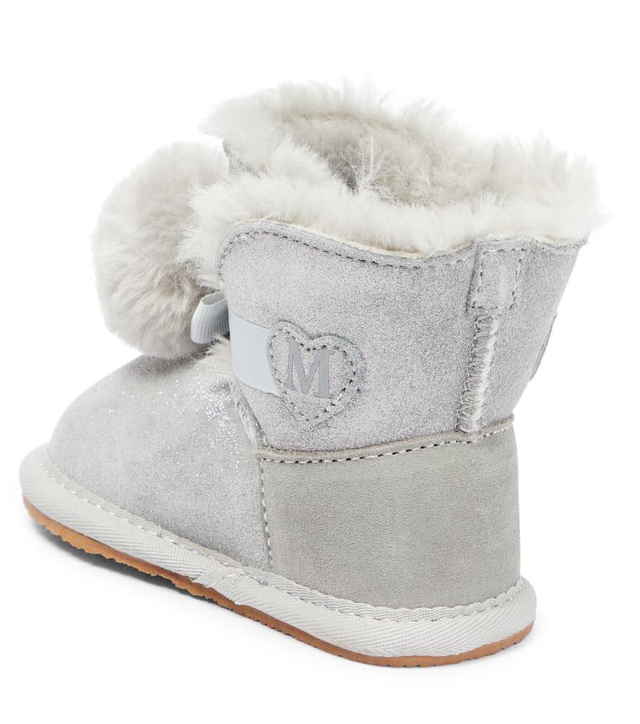 商品MONNALISA|Baby faux fur-lined suede boots,价格¥842,第4张图片详细描述