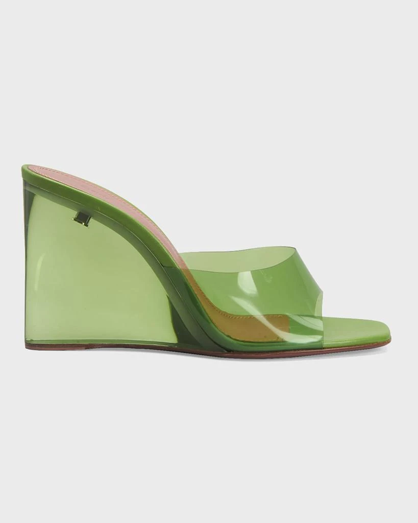 商品Amina Muaddi|Lupita Glass-Wedge Slide Sandals,价格¥8586,第1张图片