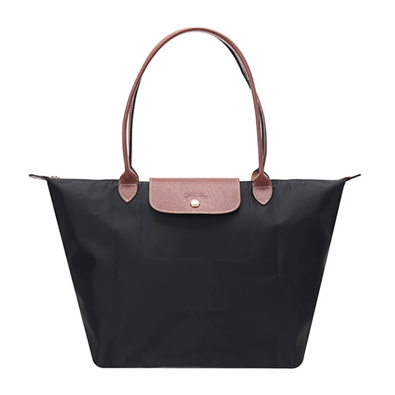 商品Longchamp|LONGCHAMP 珑骧 女士织物小号长柄女包手提包包 黑色 L2605089001,价格¥753,第1张图片