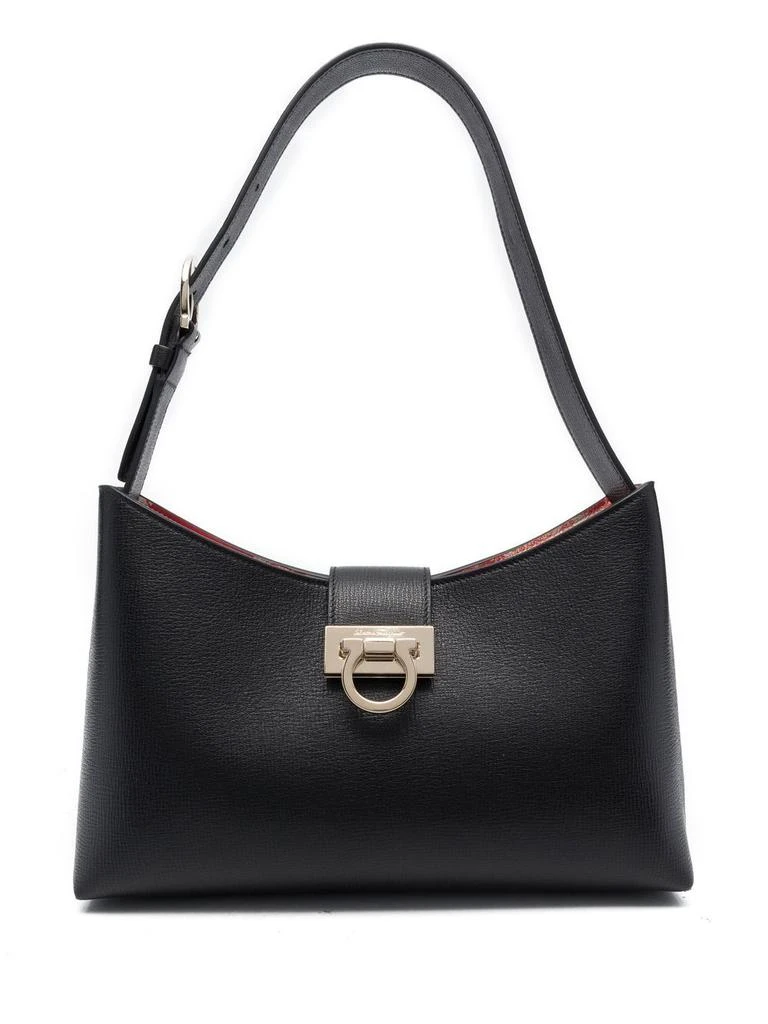 商品Salvatore Ferragamo|SALVATORE FERRAGAMO Trifolio leather shoulder bag,价格¥9541,第1张图片