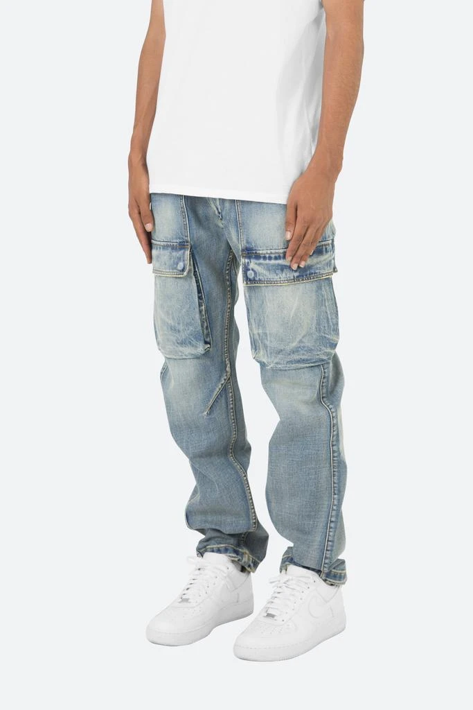 商品MNML|V216 Cargo Baggy Denim - Vintage Blue,价格¥410,第2张图片详细描述