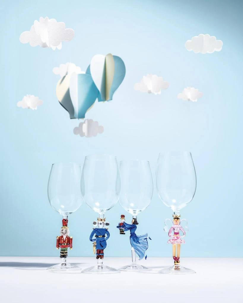 商品Neiman Marcus|Christmas Nutcracker Suite Wine Glasses - Set of 4,价格¥1340,第2张图片详细描述