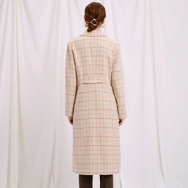 Marquis 大衣 - 驼色格纹 | Marquis Coat - Camel Plaid 商品