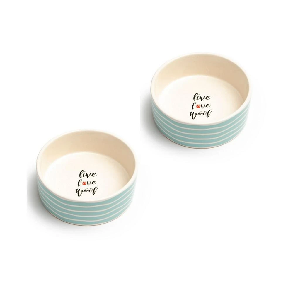 商品Park Life Designs|Sagres Medium 6.5" Pet Bowl, Set of 2,价格¥313,第1张图片