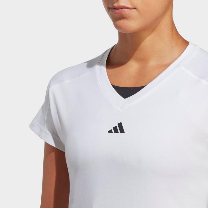 Women's adidas AEROREADY Train Essentials Minimal Branding V-Neck T-Shirt商品第4张图片规格展示