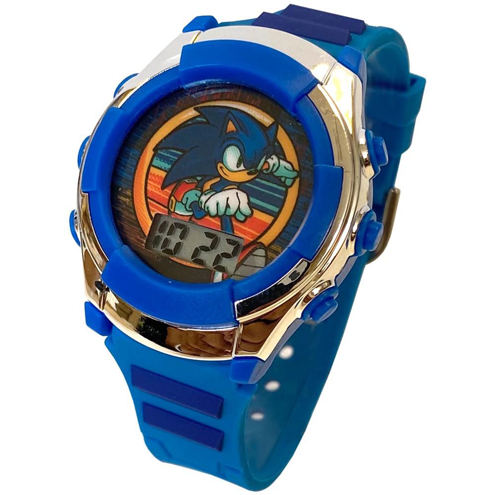 Kid's Sonic Digital Blue Silicone Strap Watch 38mm商品第2张图片规格展示