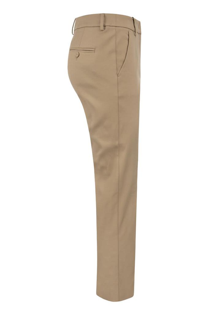 WEEKEND MAX MARA VITE - Cotton twill trousers商品第3张图片规格展示