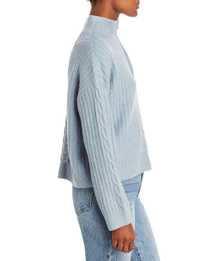商品AQUA|Quarter Zip Knit Sweater - 100% Exclusive,价格¥662,第6张图片详细描述