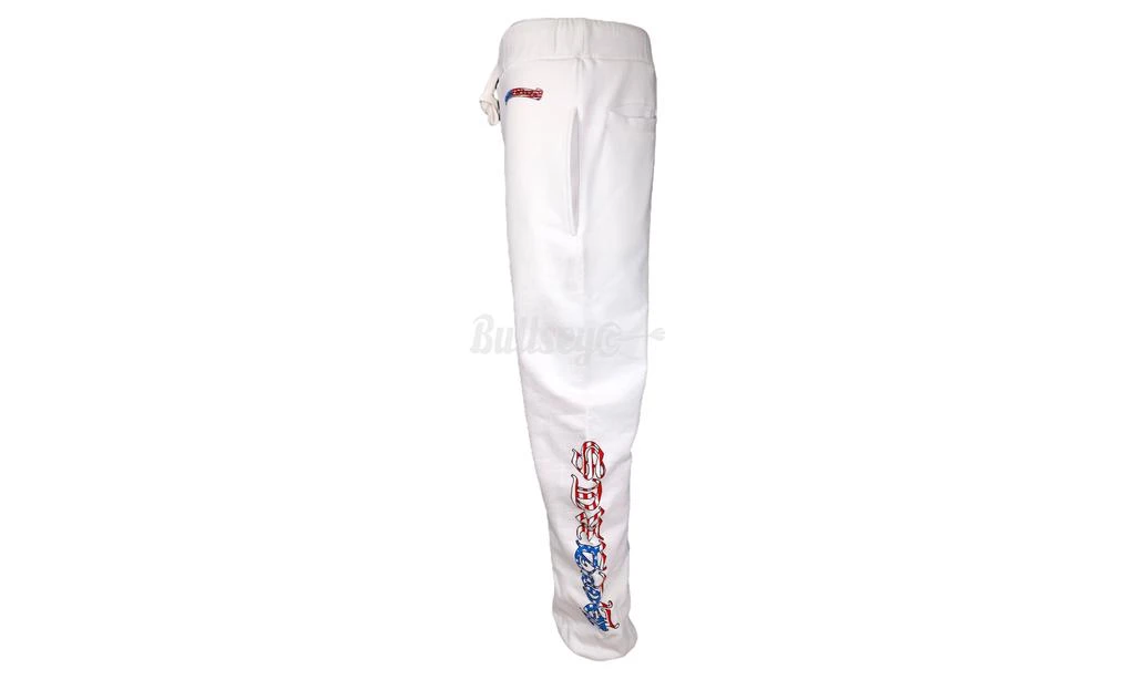 商品Chrome Hearts|Chrome Hearts Matty Boy America White Sweatpants,价格¥5940,第1张图片