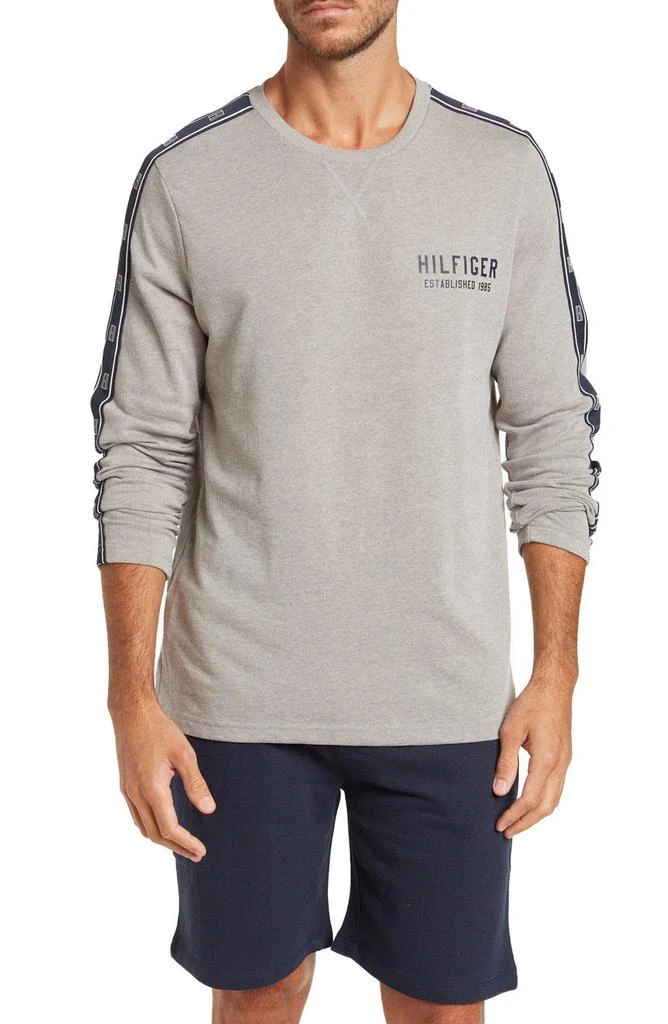 商品Tommy Hilfiger|Long Sleeve Crew Neck Pajama T-Shirt,价格¥150,第1张图片