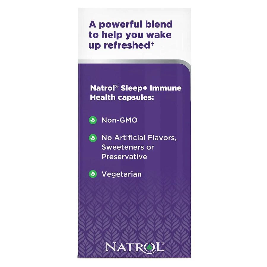 商品Natrol|Sleep+ Immune Health Capsules,价格¥133,第3张图片详细描述