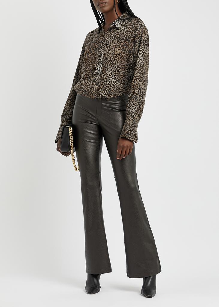 The Standard leopard-print silk crepe de chine shirt商品第4张图片规格展示