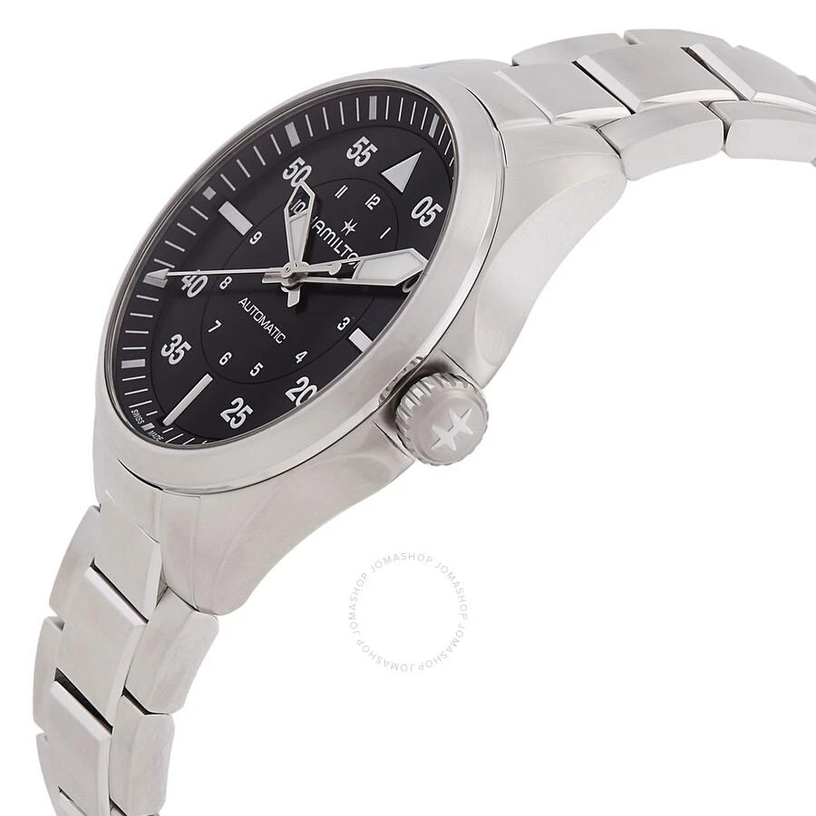 商品Hamilton|Khaki Aviation Pilot Automatic Black Dial Watch H76305130,价格¥5666,第2张图片详细描述