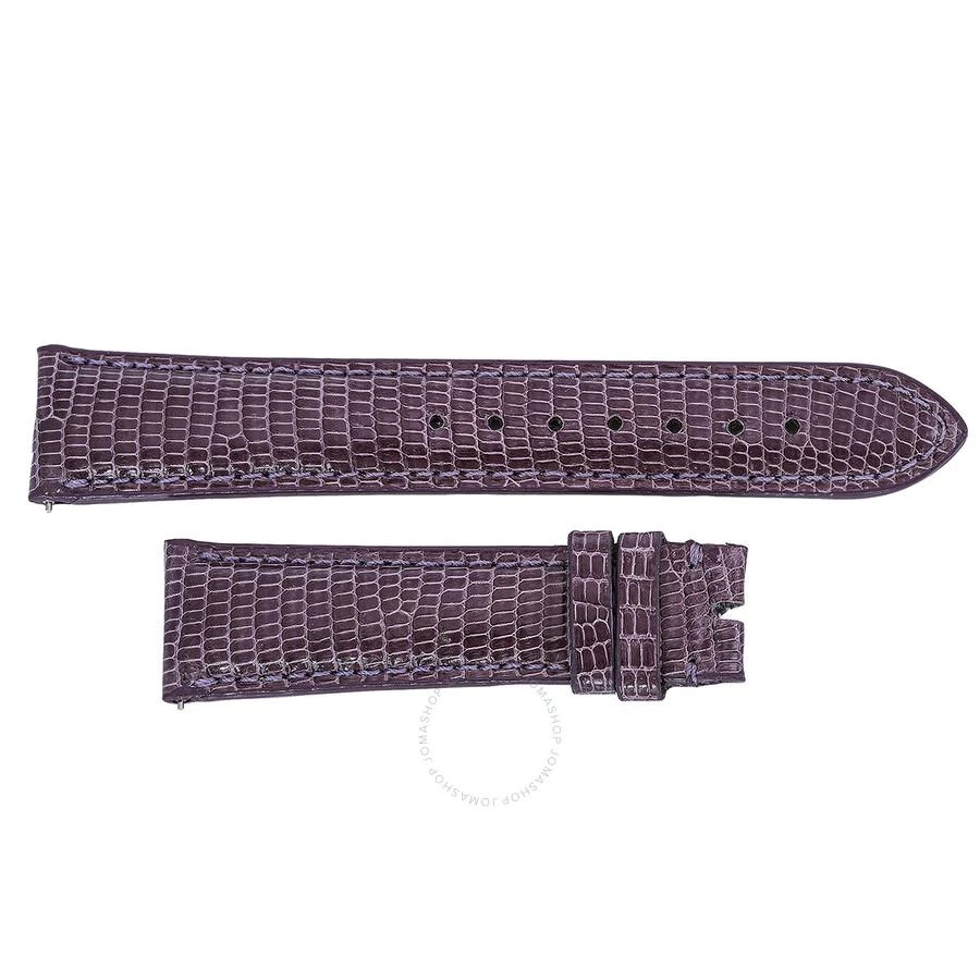 商品Hadley Roma|Shiny Grape Lizard Leather Strap,价格¥260,第1张图片