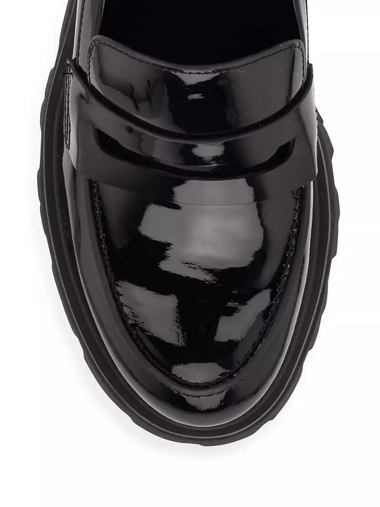 商品Marc Fisher|Latika 60MM Leather Lugged-Sole Penny Loafers,价格¥1312,第4张图片详细描述