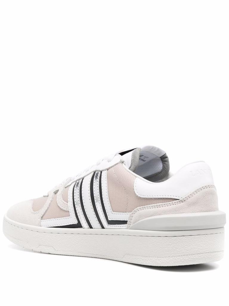 Lanvin Men's  White Leather Sneakers商品第3张图片规格展示