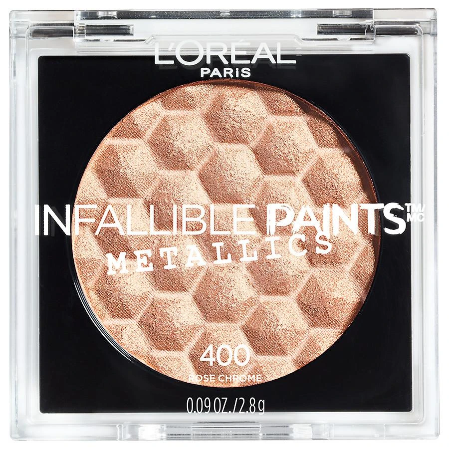 商品L'Oreal Paris|L'Oreal Paris Infallible Paints Eyeshadow Metallics, 400 Rose Chrome,价格¥75,第1张图片