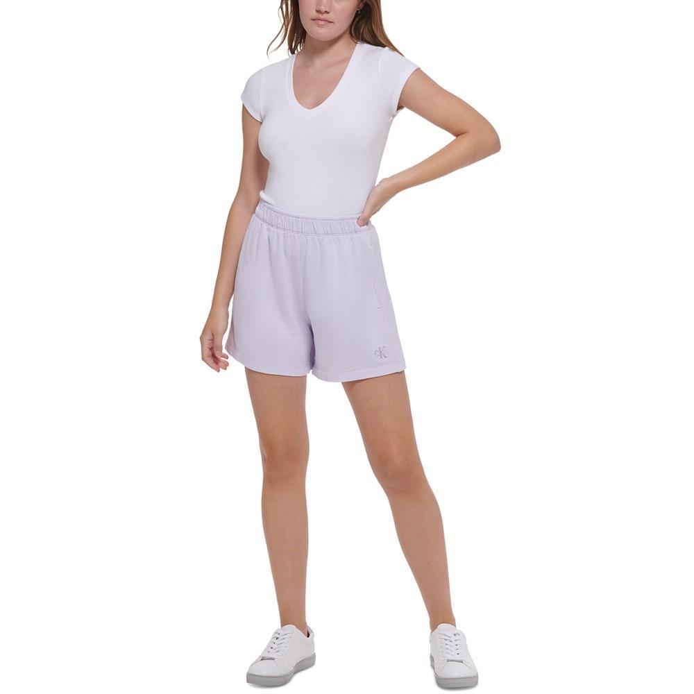 商品Calvin Klein|Women's High Waisted Cotton Shorts,价格¥221,第6张图片详细描述