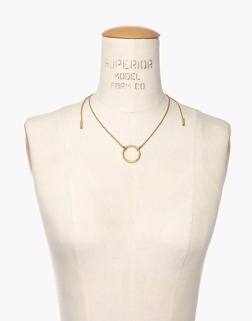 商品Madewell|可调节圆环Choker颈链,价格¥158,第3张图片详细描述