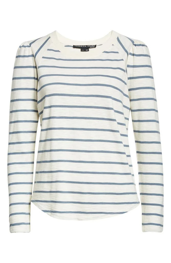 商品VERONICA BEARD|Mason Stripe Long SleeveT-Shirt,价格¥534,第5张图片详细描述
