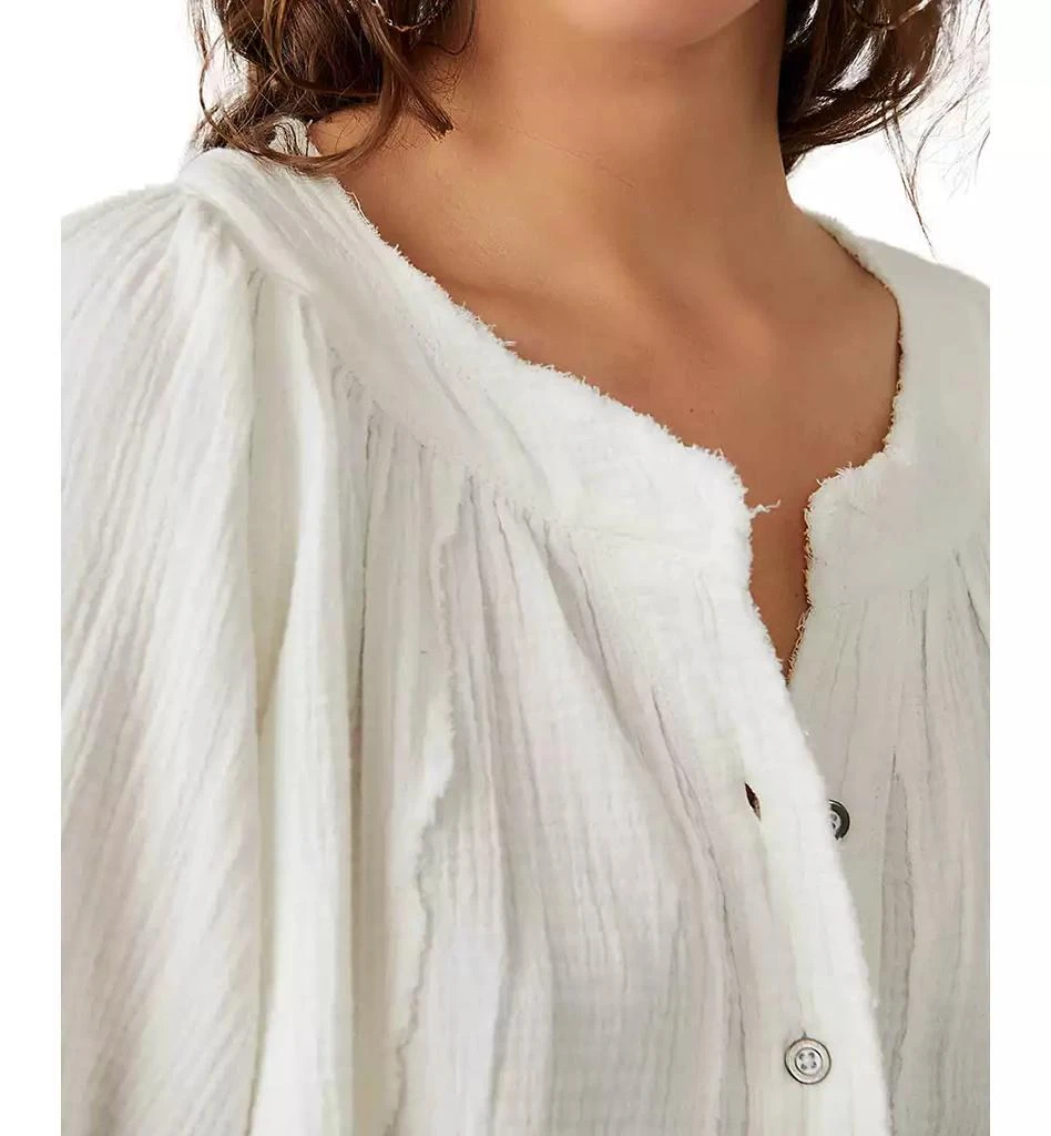商品Free People|Women's Lucy Cotton Button-Front Swing Blouse,价格¥728,第3张图片详细描述