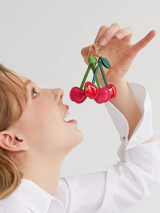 商品LOVE CHARM|Cherry Key Ring - Pink / Red,价格¥402,第5张图片详细描述