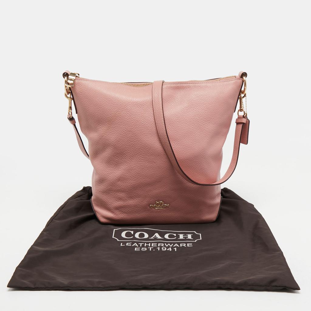 Coach Pink Leather Abby Duffle Crossbody Bag商品第10张图片规格展示