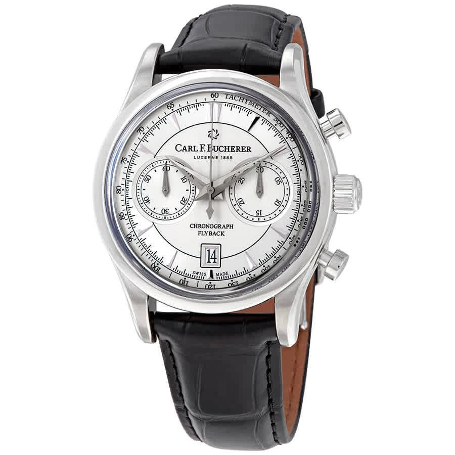 商品Carl F. Bucherer|Manero Chronograph Automatic Silver Dial Men's Watch 00.10919.08.13.01,价格¥36234,第1张图片