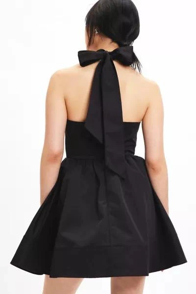 商品Glamorous|Glamorous Bow Halter Fit-And-Flare Mini Dress,价格¥752,第4张图片详细描述