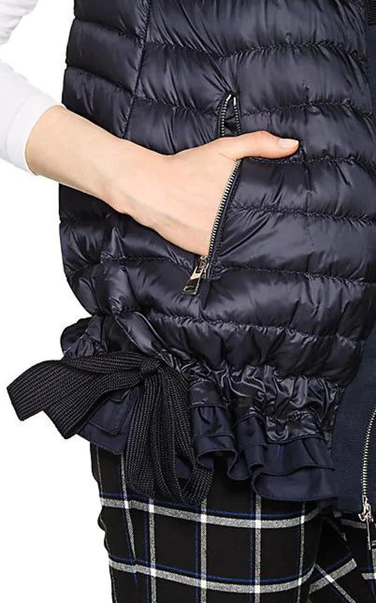 Ruffled-Hem Down-Quilted Vest 商品