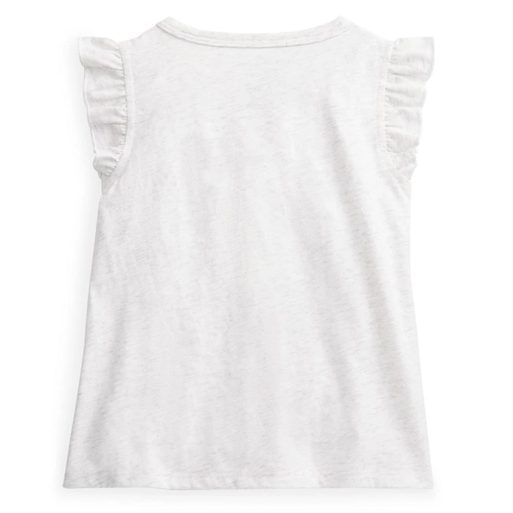 商品First Impressions|Baby Girls Love Everyone Flutter-Sleeve T-Shirt, Created for Macy's,价格¥15,第2张图片详细描述