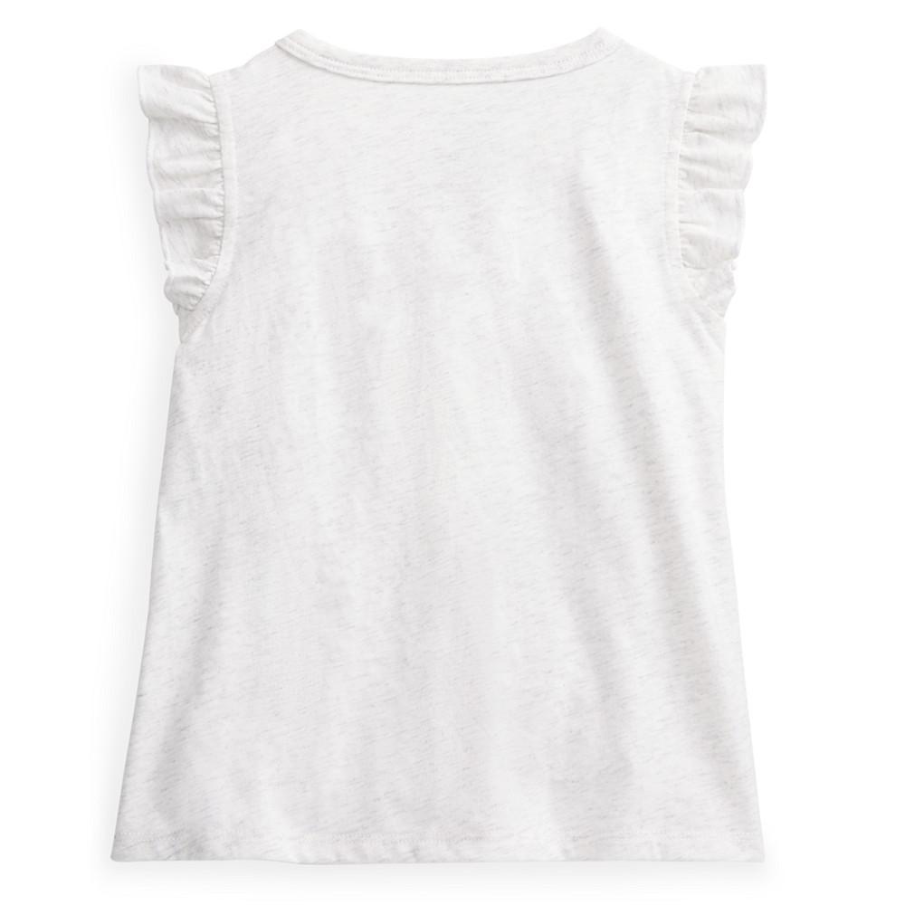 商品First Impressions|Baby Girls Love Everyone Flutter-Sleeve T-Shirt, Created for Macy's,价格¥15,第4张图片详细描述