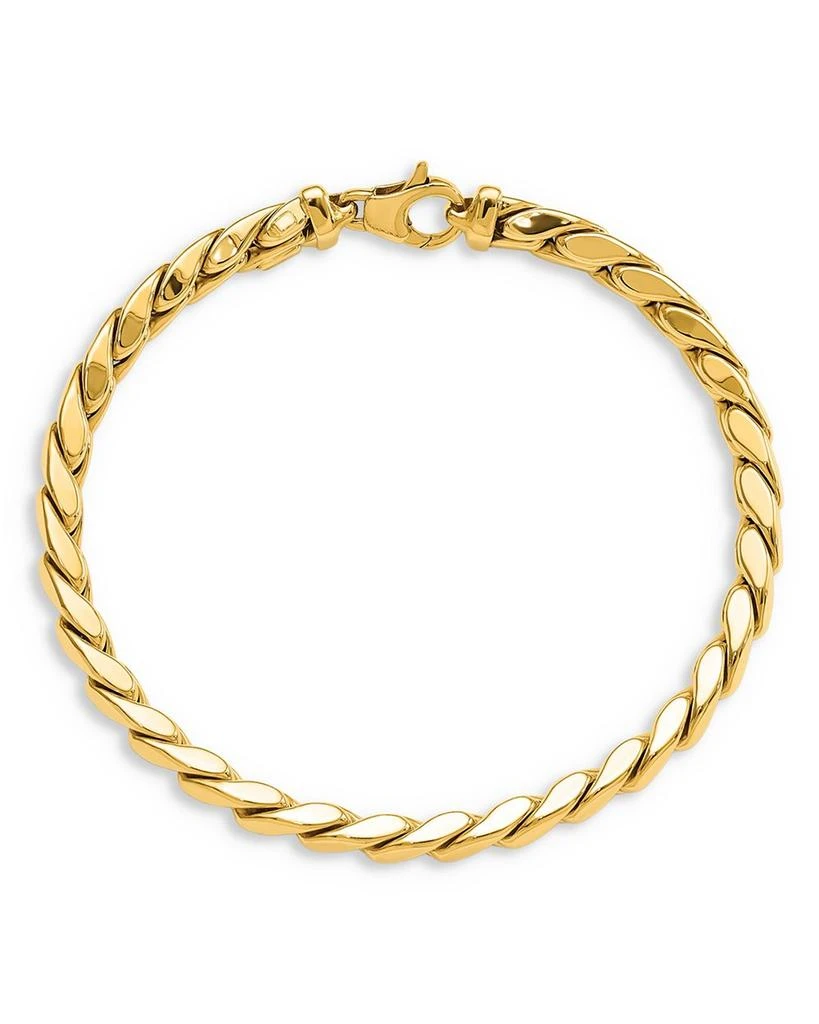 商品Bloomingdale's|Men's 14K Yellow Gold Polished Fancy Link Chain Bracelet - Exclusive,价格¥17947,第1张图片