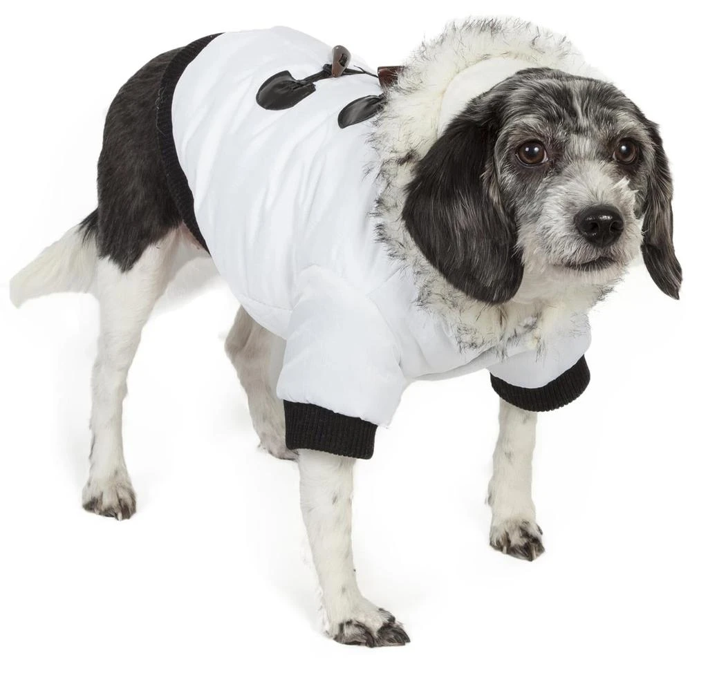 商品Pet Life|Aspen Winter-White Fashion Pet Parka Coat,价格¥304,第1张图片