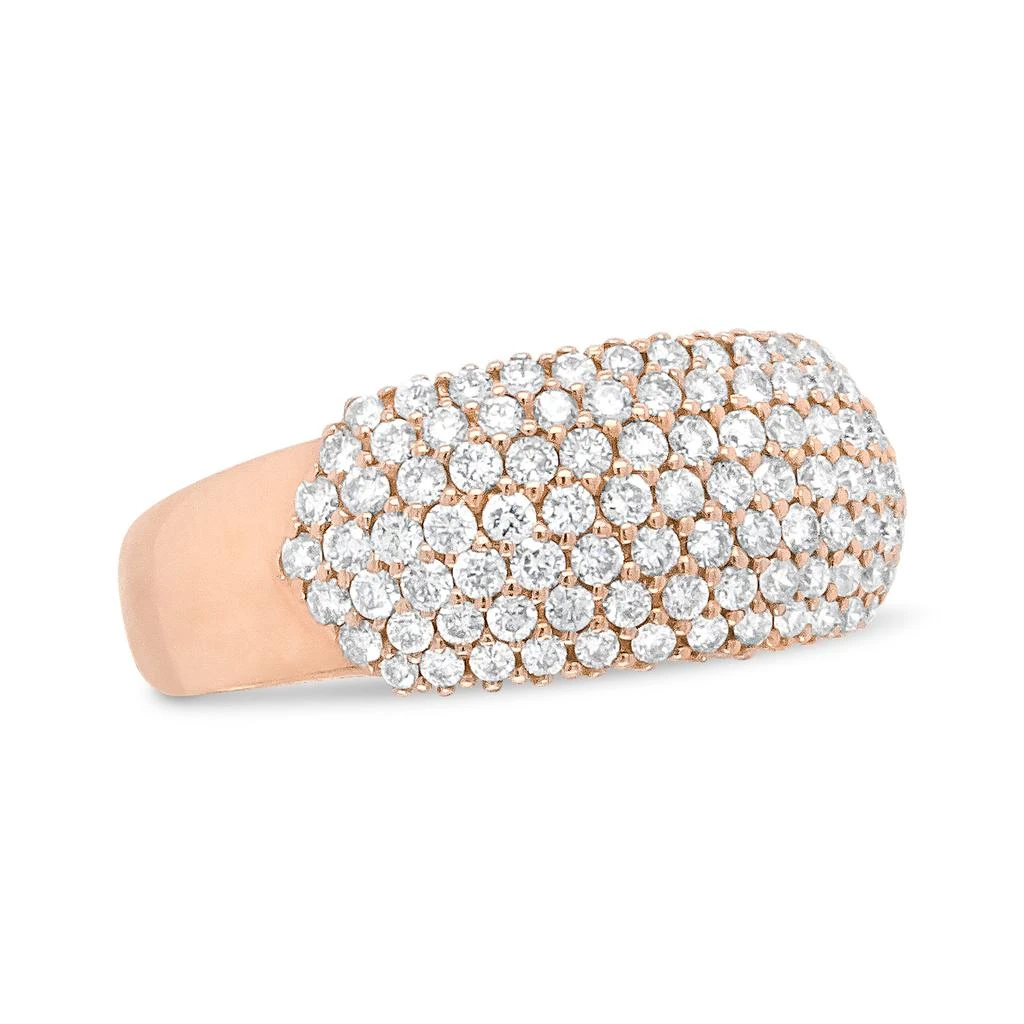 商品Haus of Brilliance|18K Rose Gold 1.00 Cttw Diamond Multi Row Dome Band Ring,价格¥37166,第2张图片详细描述