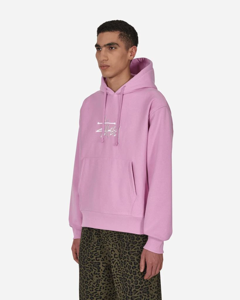 商品STUSSY|Basic Applique Hooded Sweatshirt Pink,价格¥1060,第2张图片详细描述