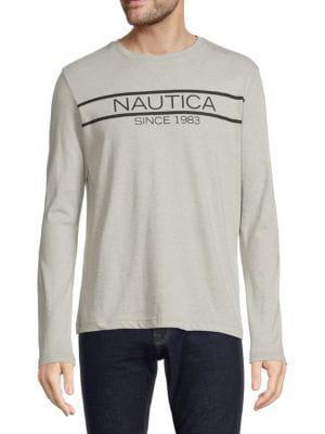 商品Nautica|Logo Heathered T Shirt,价格¥144,第1张图片