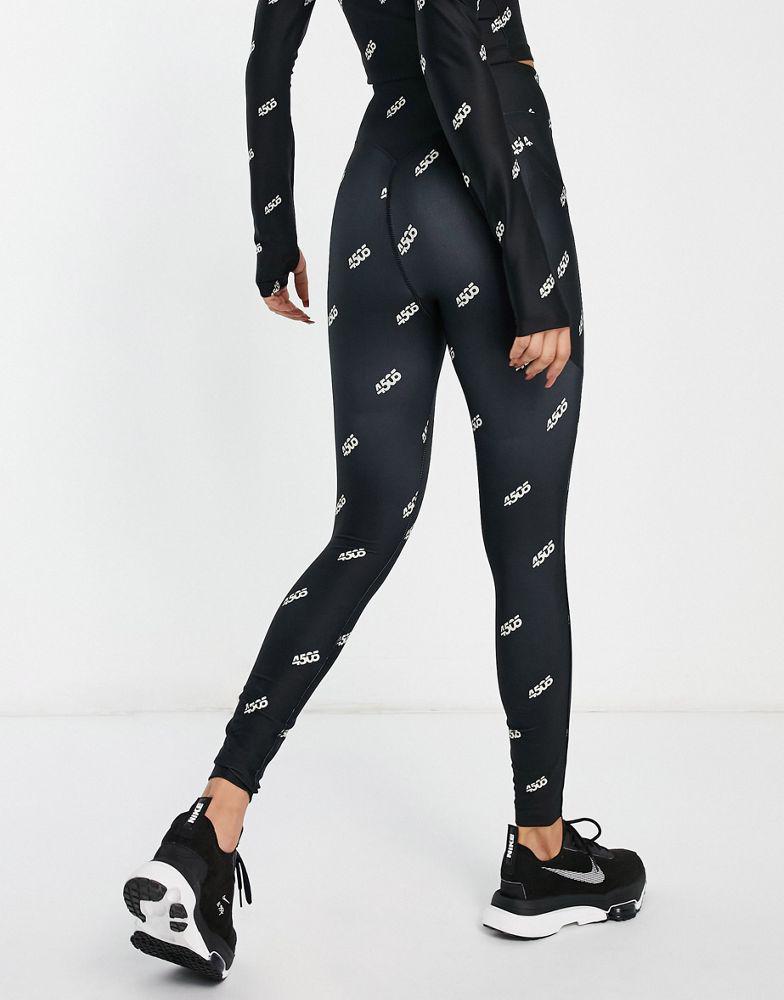 ASOS 4505 legging in mono branded graphic商品第2张图片规格展示