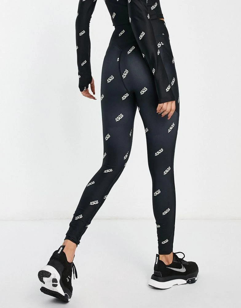 商品ASOS|ASOS 4505 legging in mono branded graphic,价格¥97,第2张图片详细描述