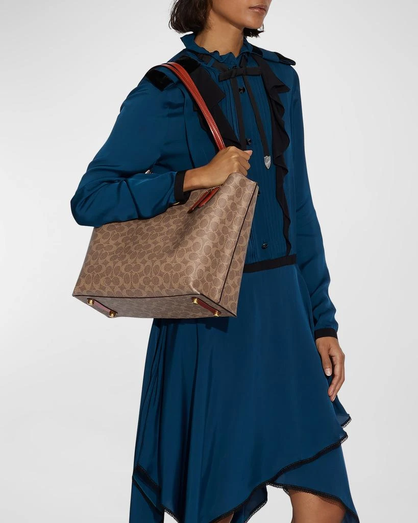 商品Coach|Willow Logo-Print Tote Bag,价格¥2304,第2张图片详细描述