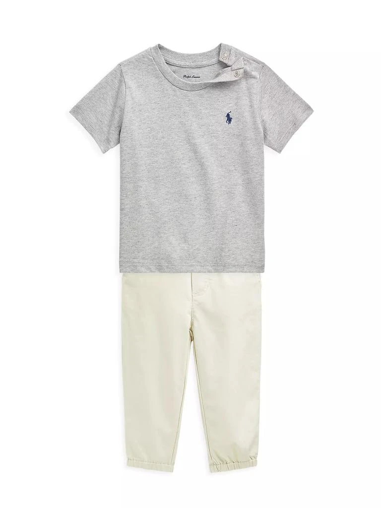 商品Ralph Lauren|Baby Boy's Flat Front Joggers,价格¥295,第2张图片详细描述