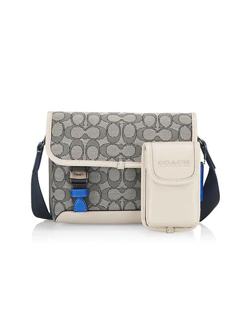 League Monogram Jacquard Crossbody Bag商品第5张图片规格展示