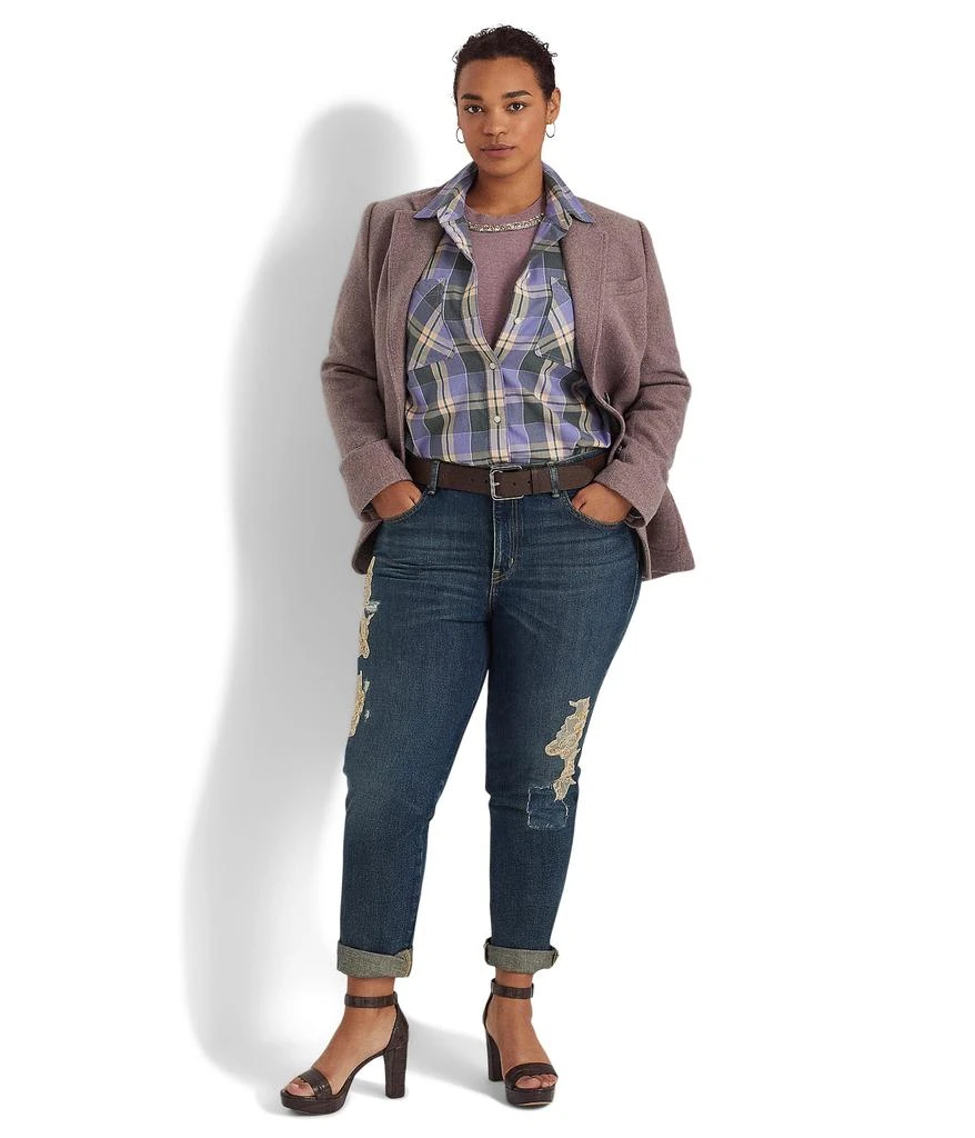 商品Ralph Lauren|Plus Size Herringbone Blazer,价格¥1953,第4张图片详细描述