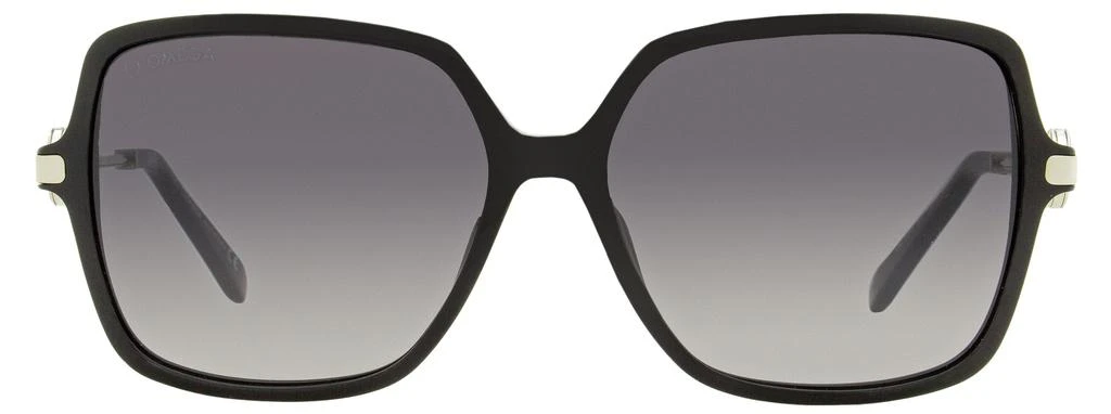 商品Omega|Omega Women's Square Sunglasses OM0033 01C Black/Rhodium  59mm,价格¥1171,第2张图片详细描述