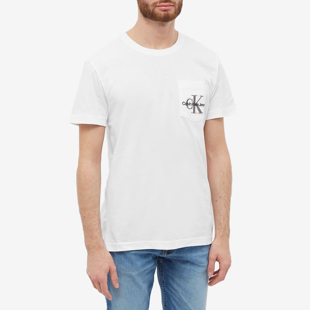 Calvin Klein Monogram Logo Pocket Tee商品第2张图片规格展示