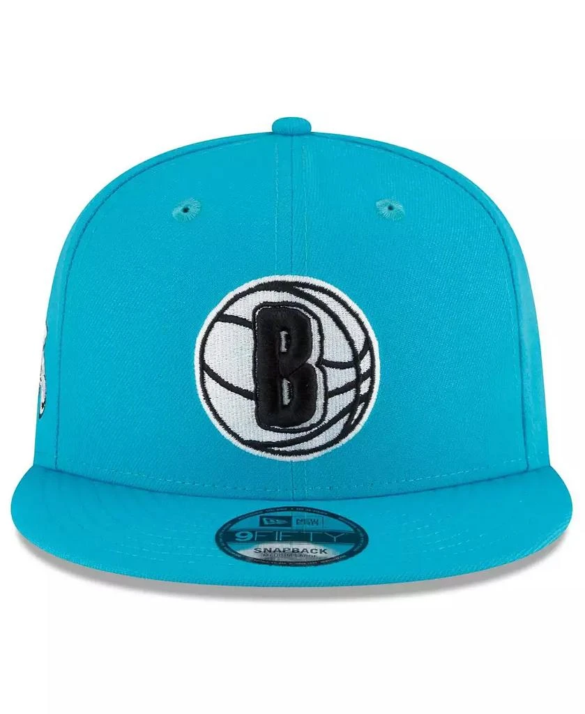 商品New Era|Men's Teal Brooklyn Nets 2023/24 City Edition Alternate 9FIFTY Snapback Adjustable Hat,价格¥299,第3张图片详细描述