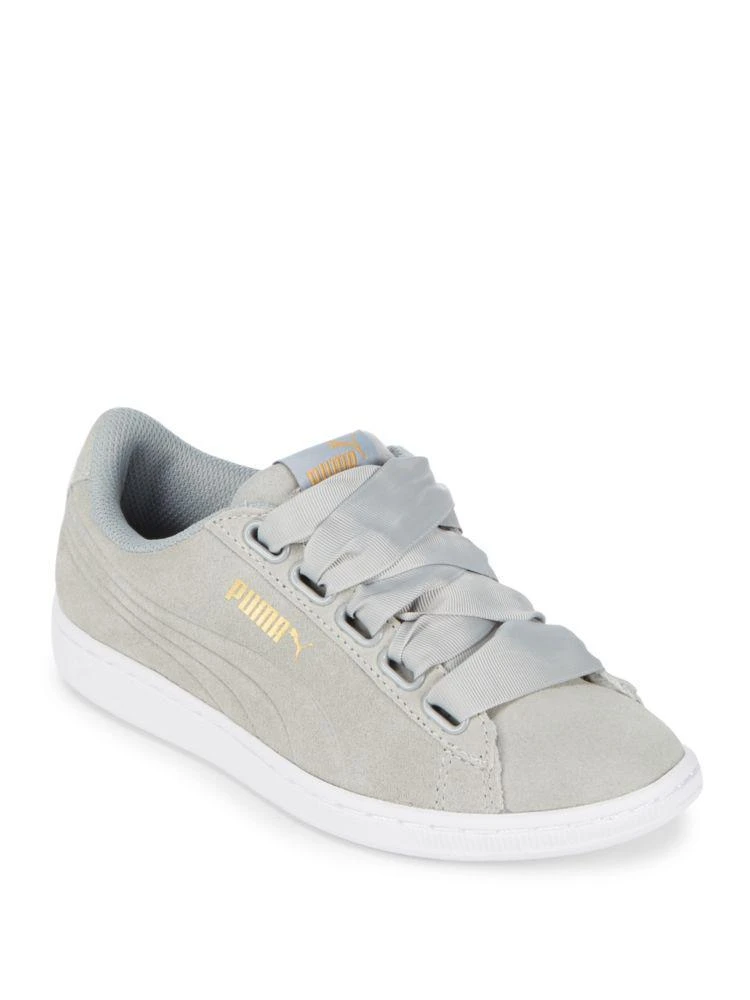 商品Puma|Vikky Leather Low-Top Sneakers,价格¥512,第1张图片