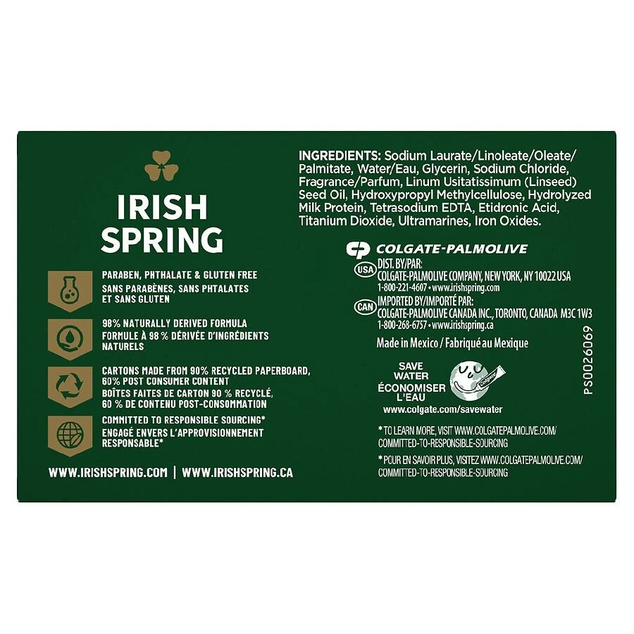 商品Irish Spring|Deodorant Bar Soap for Men Moisture Blast,价格¥63,第4张图片详细描述