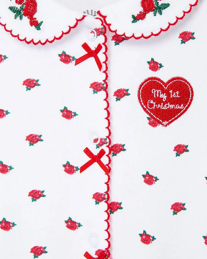 商品Little Me|Girls' Petite Rose Cotton Footie & Hat Set - Baby,价格¥146,第4张图片详细描述